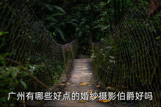 廣州有哪些好點的婚紗攝影伯爵好嗎