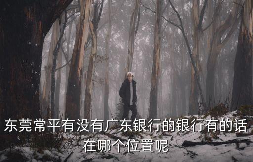 東莞常平有沒有廣東銀行的銀行有的話在哪個位置呢