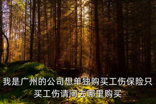 廣州單繳工傷一險，如何單獨購買工傷保險代交工傷險廣州單買工傷