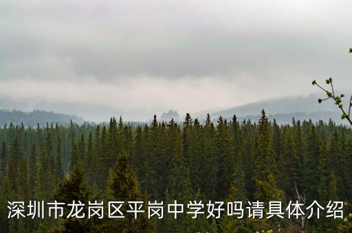 深圳市龍崗區(qū)平崗中學好嗎請具體介紹