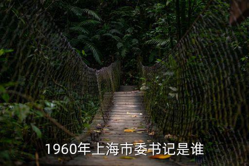 1960年上海市委書記是誰