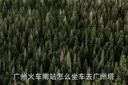 廣州南至廣州塔，廣州南站到廣州塔近還是從北站去近