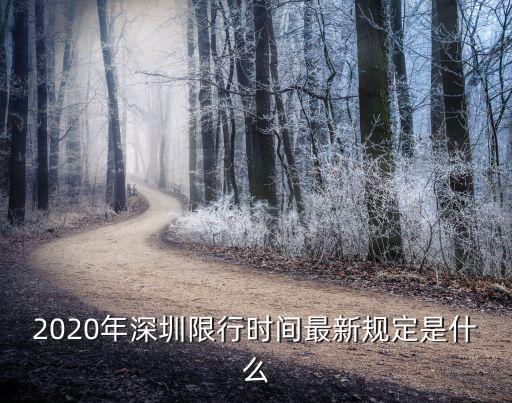 2020年深圳限行時間最新規定是什么