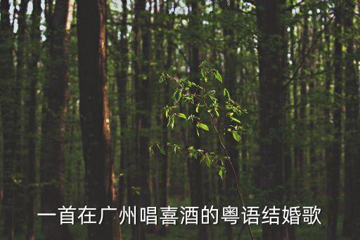 一首在廣州唱喜酒的粵語結(jié)婚歌