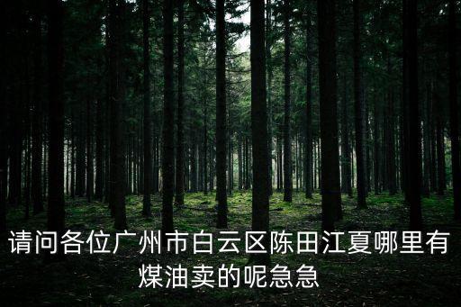 請問各位廣州市白云區(qū)陳田江夏哪里有煤油賣的呢急急