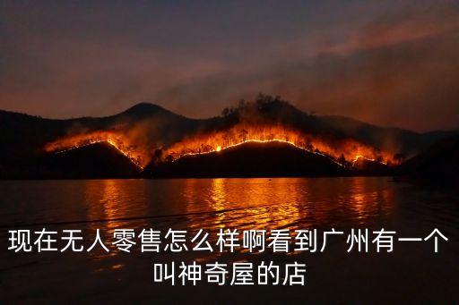 現在無人零售怎么樣啊看到廣州有一個叫神奇屋的店