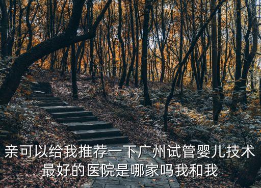 親可以給我推薦一下廣州試管嬰兒技術最好的醫院是哪家嗎我和我