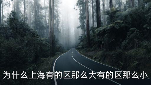 為什么上海有的區那么大有的區那么小