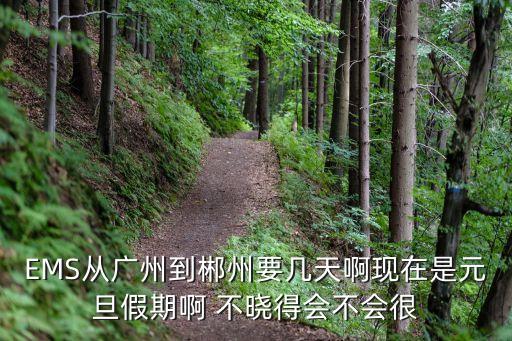 廣州到郴州郵政掛號，EMS從廣州到郴州要幾天啊現在是元旦假期啊 不曉得會不會很