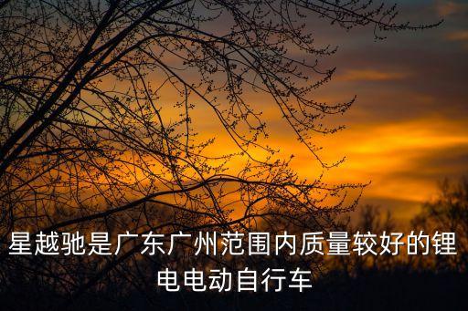 星越馳是廣東廣州范圍內(nèi)質(zhì)量較好的鋰電電動自行車