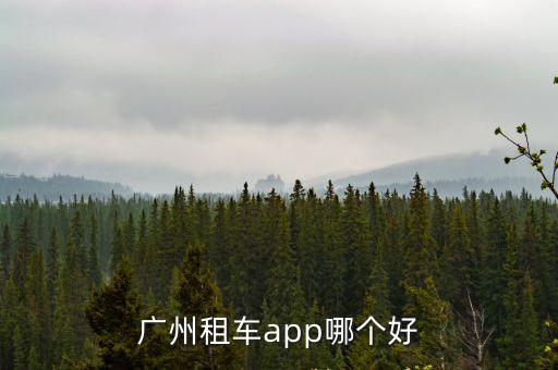 廣州租車app哪個好