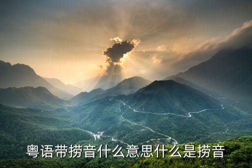廣州話 撈，廣東話撈是什么意思