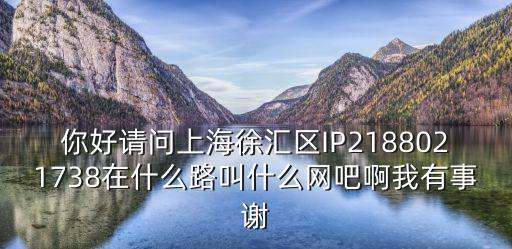 你好請問上海徐匯區IP2188021738在什么路叫什么網吧啊我有事謝