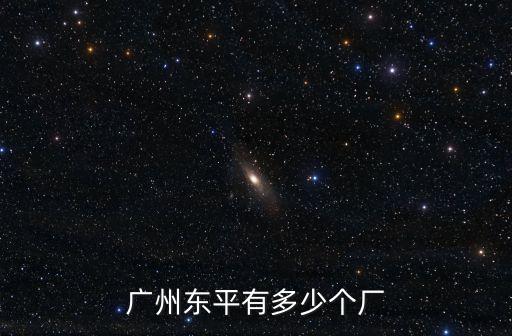 廣州東平有多少個廠