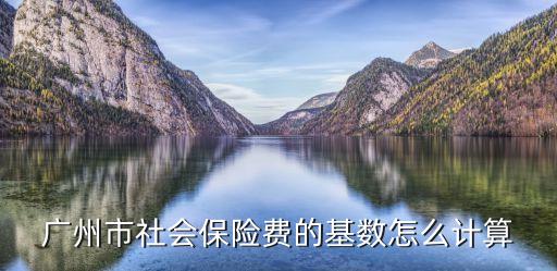 廣州市社會保險費的基數怎么計算