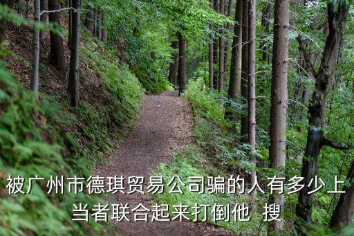 被廣州市德琪貿易公司騙的人有多少上當者聯合起來打倒他  搜