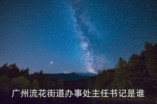 廣州流花街道辦事處主任書記是誰