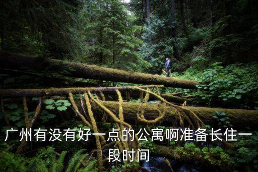 廣州有沒有好一點的公寓啊準備長住一段時間