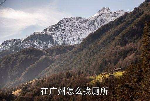 在廣州怎么找廁所