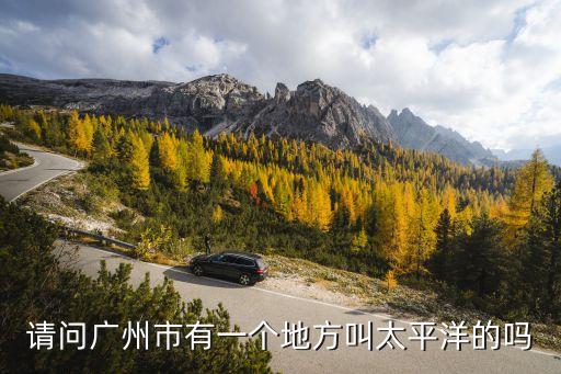 請問廣州市有一個地方叫太平洋的嗎