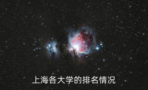 上海各大學的排名情況