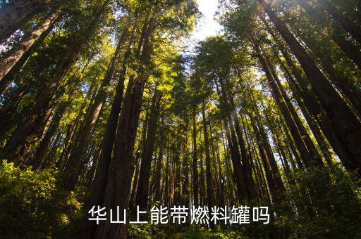 華山上能帶燃料罐嗎