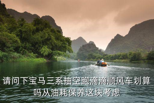 請問下寶馬三系抽空跑滴滴順風車劃算嗎從油耗保養這塊考慮