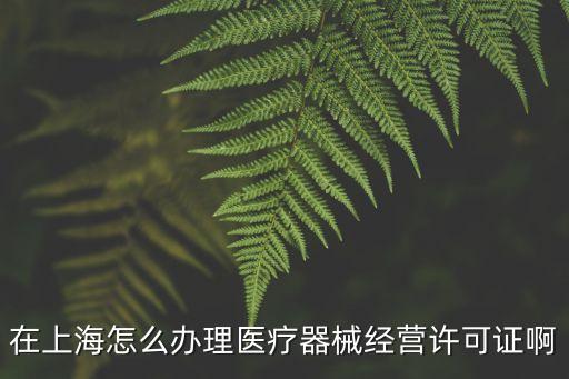 上海市植入醫療器械登記，醫療器械注冊及經營許可證的辦理難么具體怎么辦理