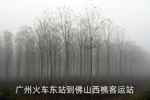 廣州到西樵客運(yùn)站，廣州那個(gè)車(chē)站有到西樵車(chē)