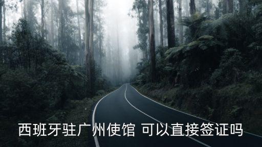 西班牙駐廣州使館 可以直接簽證嗎