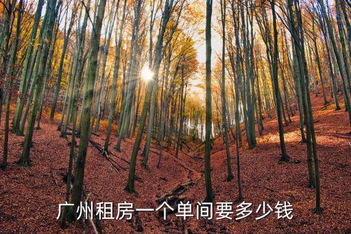 廣州租房一個單間要多少錢