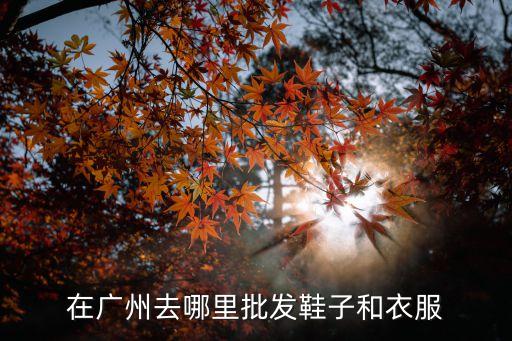 在廣州去哪里批發(fā)鞋子和衣服