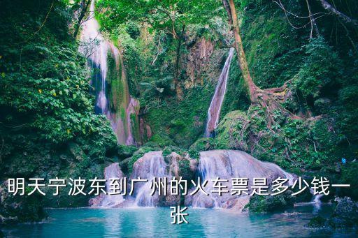 明天寧波東到廣州的火車票是多少錢一張