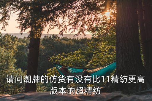 請問潮牌的仿貨有沒有比11精紡更高版本的超精紡