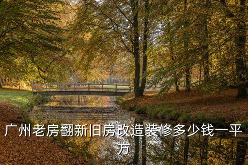 廣州老房翻新舊房改造裝修多少錢一平方