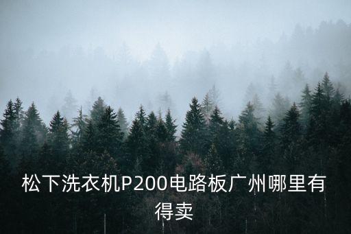 松下洗衣機(jī)P200電路板廣州哪里有得賣