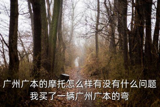 廣州廣汽摩托，廣州廣本摩托車怎么樣