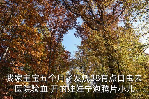 我家寶寶五個月了發燒38有點口蟲去醫院驗血 開的娃娃寧泡騰片小兒