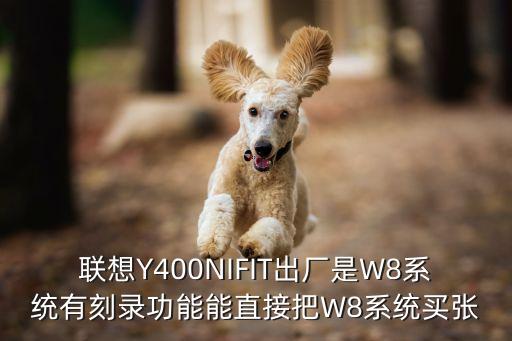 聯想Y400NIFIT出廠是W8系統有刻錄功能能直接把W8系統買張