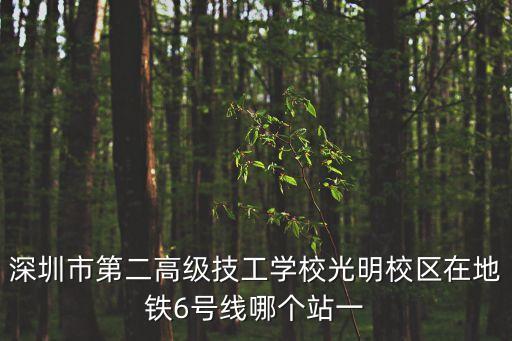 2020年深圳第二高級技工學校，深圳第二高級技工學校
