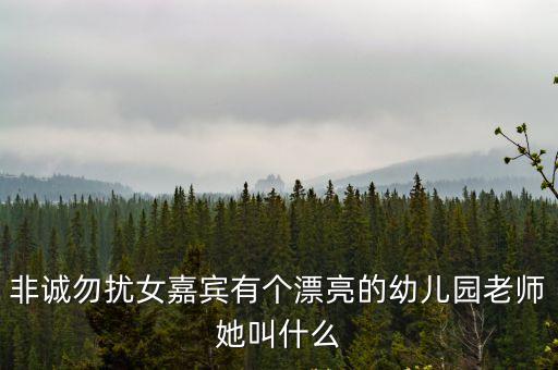 廣州漂亮女幼師，非誠勿擾女嘉賓有個漂亮的幼兒園老師她叫什么