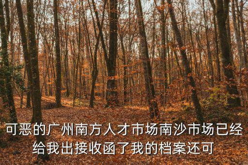 廣州首批南沙高端人才，廣州南沙區有哪些人才市場