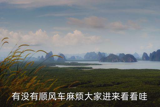 有沒有順風(fēng)車麻煩大家進(jìn)來看看哇