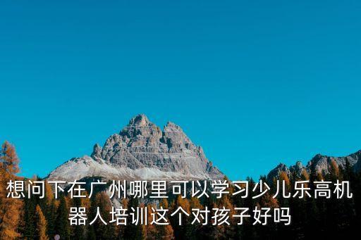 想問下在廣州哪里可以學習少兒樂高機器人培訓這個對孩子好嗎