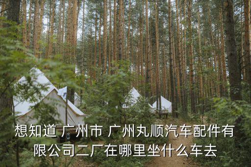 想知道 廣州市 廣州丸順汽車配件有限公司二廠在哪里坐什么車去