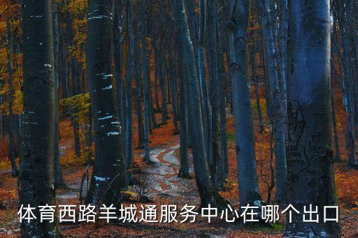 體育西路羊城通服務(wù)中心在哪個(gè)出口