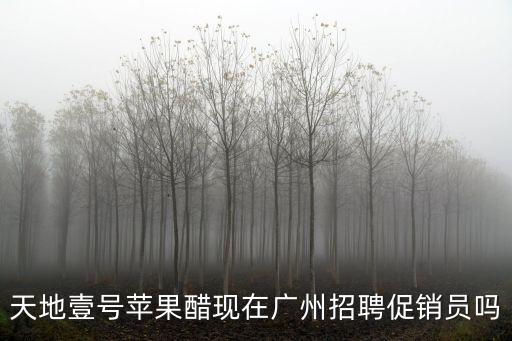 天地壹號蘋果醋現在廣州招聘促銷員嗎