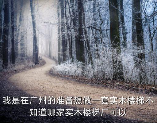 我是在廣州的準備想做一套實木樓梯不知道哪家實木樓梯廠可以