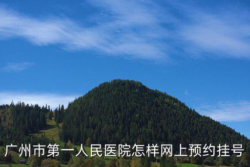 廣州市一 預(yù)約掛號(hào)，廣州市第一人民醫(yī)院怎么門(mén)診預(yù)約 知道的麻煩說(shuō)一下