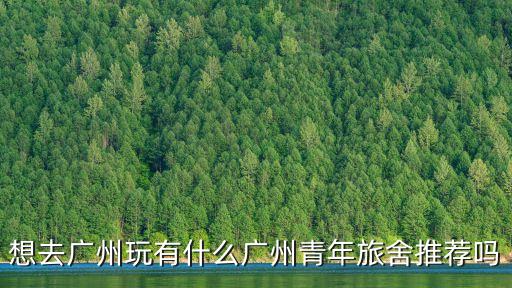 想去廣州玩有什么廣州青年旅舍推薦嗎